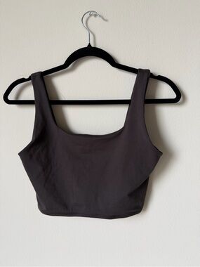 WeWoreWhat Black Scoop Crop Tank